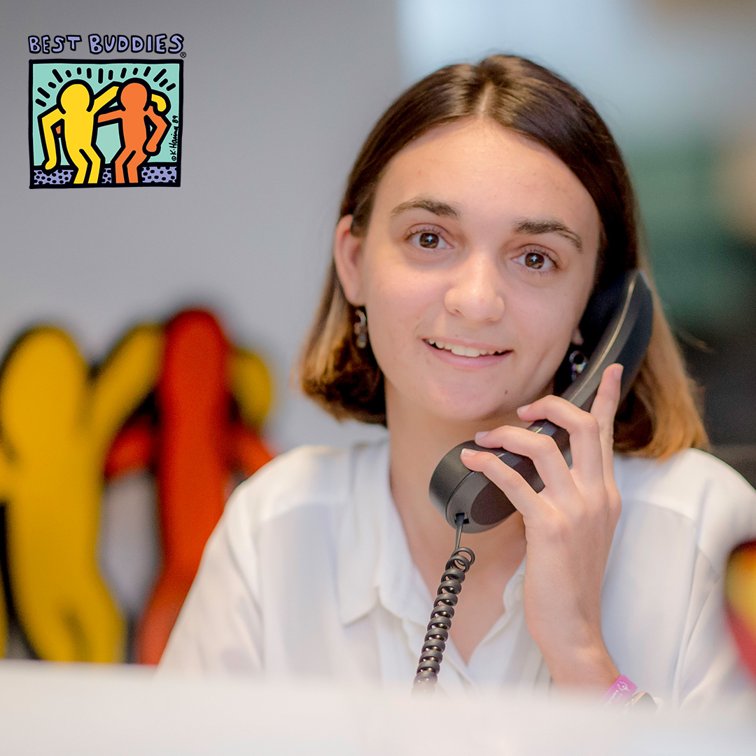 bbi-social-media-12 Best Buddies Jobs Participant answering a phone call