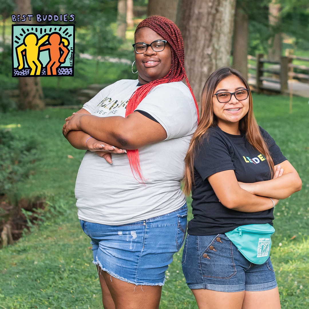 bbi-social-media-3 Female Buddy Pair standing back to back and smiling